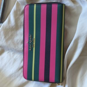 Kate Spade striped wallet